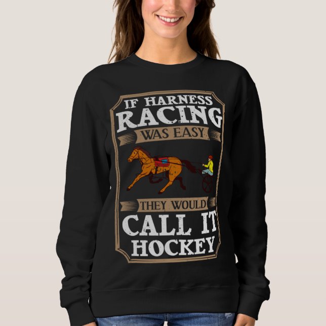 Harness Racing Horse Race Track Racer Trotting Hor T Shirt (Framsida)