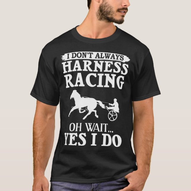 Harness Racing Horse Race Track Racer Trotting Hor T Shirt (Framsida)