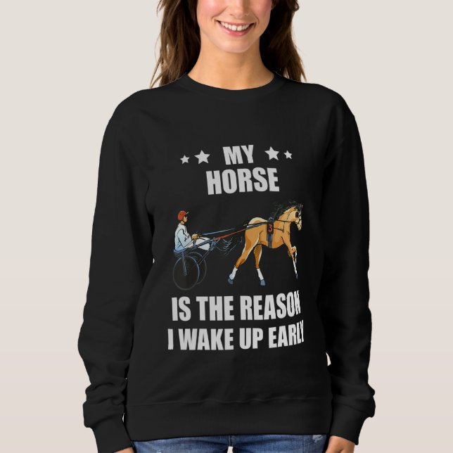 Harness Racing The Reason Horse Racer Equitation T T Shirt (Framsida)