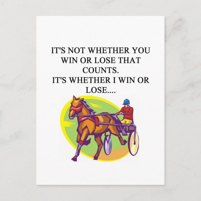 HARNESS-skämtdesign Vykort (Framsida)