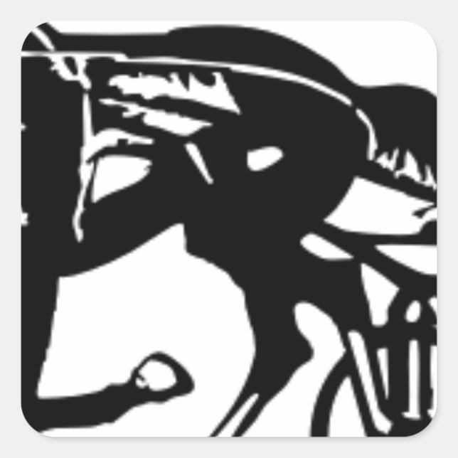 Harness Tävla Horse Fyrkantigt Klistermärke (Framsida)