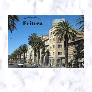 Harnet Avenue Asmara Eritrea Vykort