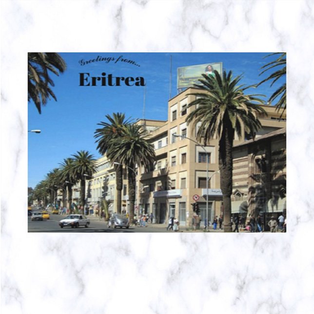 Harnet Avenue Asmara Eritrea Vykort (Skapare uppladdad)