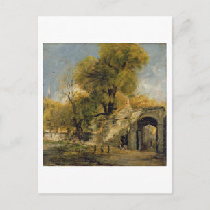 Harnham Grind, Salisbury, c.1820-21 (olja på canva Vykort
