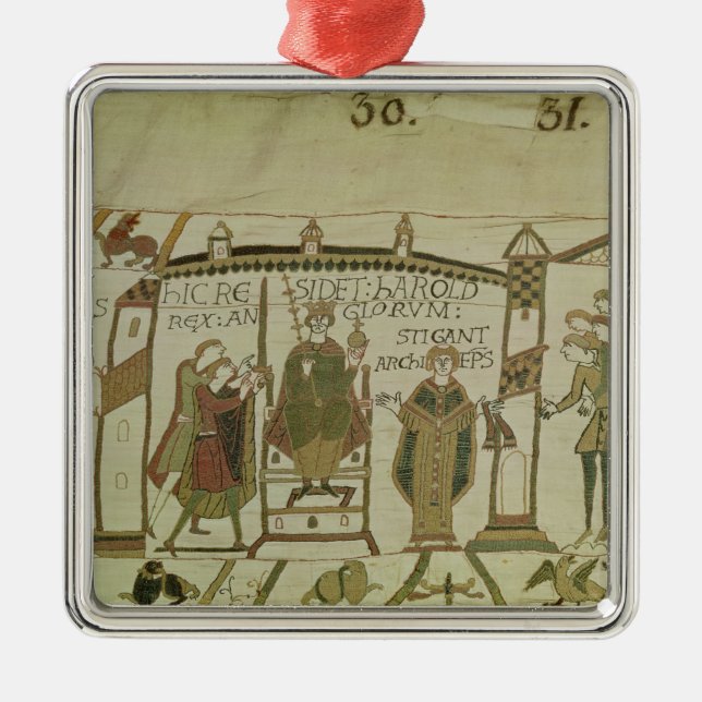 Harold erbjuds kronan och julgransprydnad metall (Framsidan)