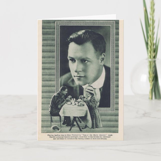 Harold Lockwood Mary Pickford 1917 Kort (Framsida)