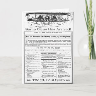 Härold Minnesota för nedgångar för julannons 1909 Helgkort