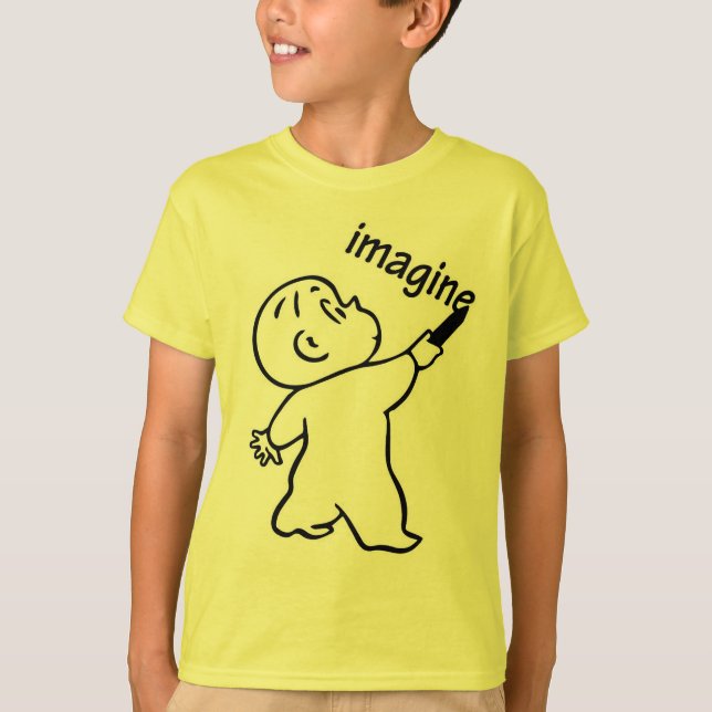 Harold och Lila Crayon "Imagine" T Shirt (Framsida)