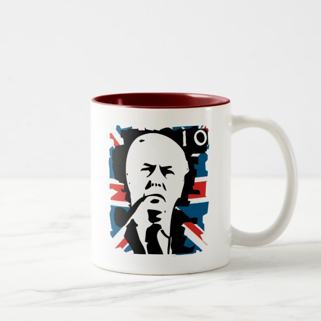 Harold Wilson Två-Tonad Mugg (Höger)