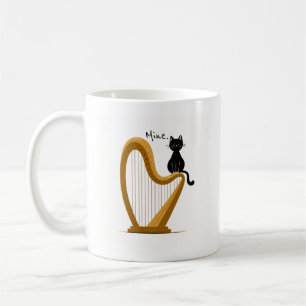 Harp and Cat Design Mugg