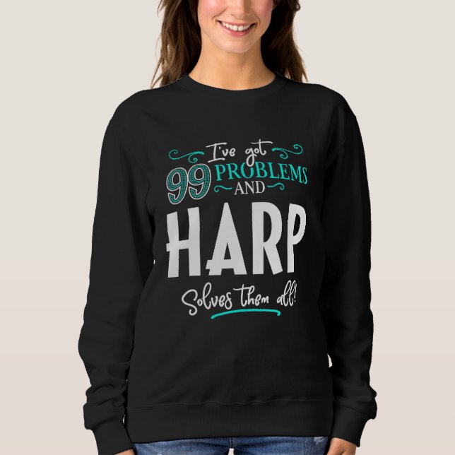 Harp Design - Harp löser allt T Shirt (Framsida)