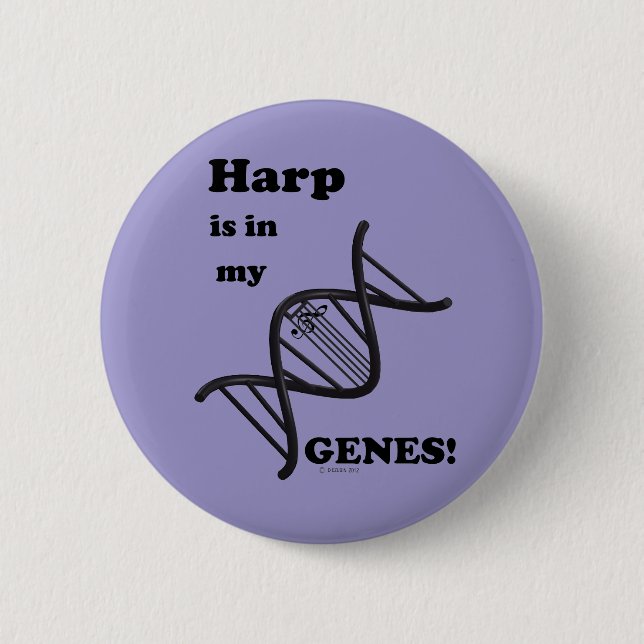 Harp finns i mina gener knapp (Framsida)