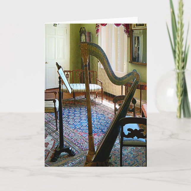 Harp in Living Room Kort (Framsida)