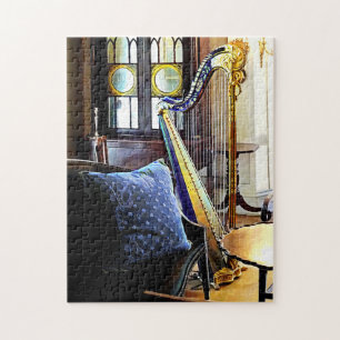 Harp In Music Room Pussel