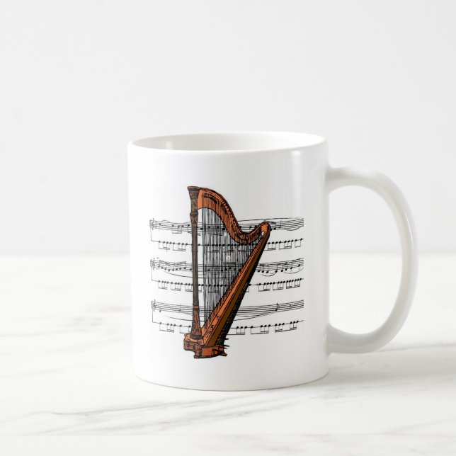 Harp Musical 02 B Kaffemugg (Höger)