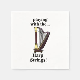 Harp Musical Instrument Harp Party Pappersservett