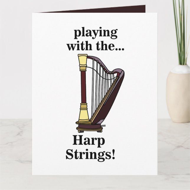 Harp Musikinstrument Harpa Kort (Framsida)