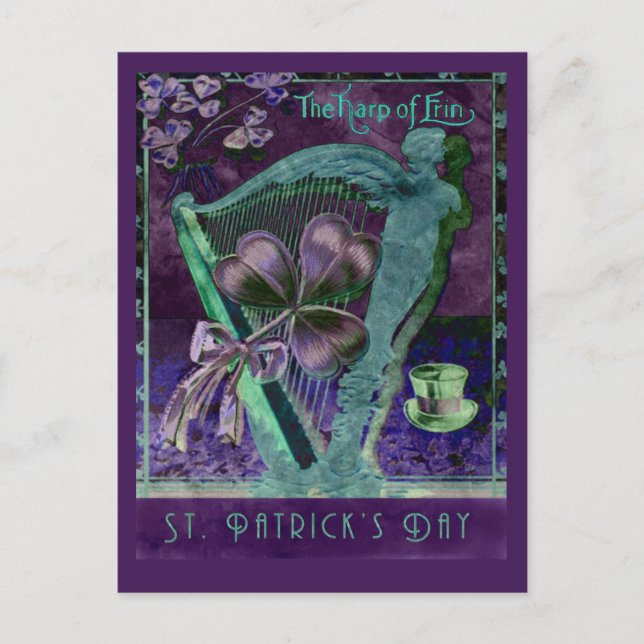 Harp of Erin Vykort (Framsida)