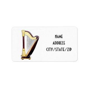 ***HARP PLAYER*** ADRESSETIKETTER