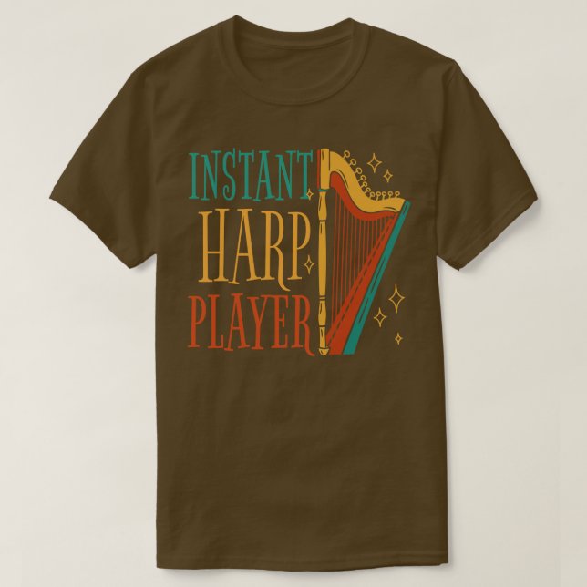 Harp Player Music Inspiration Inspira T Shirt (Design framsida)