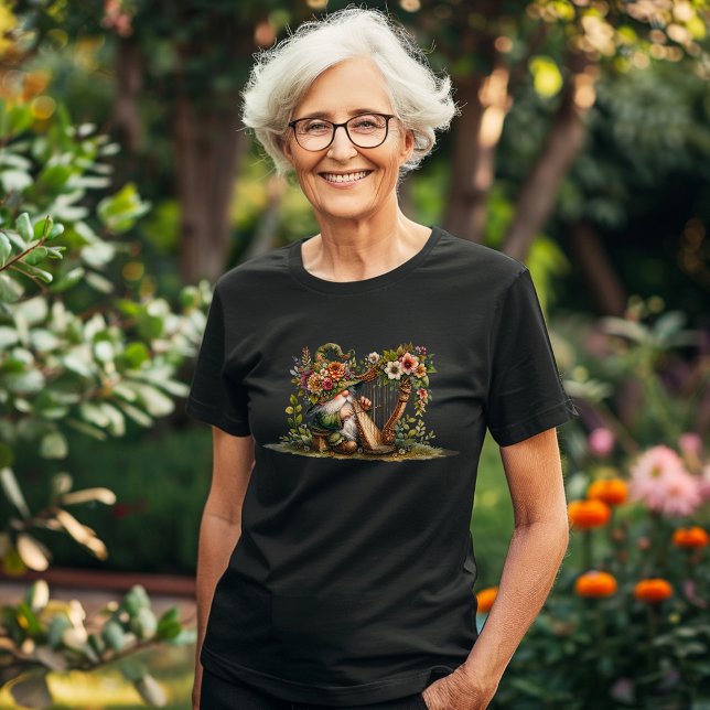 Harp Plutning Garden Gnome T Shirt (Skapare uppladdad)
