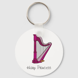 Harp Princess Keychain Nyckelring
