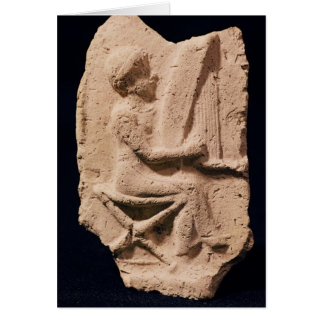 Harp-spelare, 1830-1600 BC Hälsningskort (Framsidan)