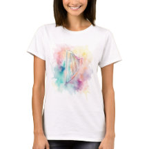 Harp Watercolor T-Shirt