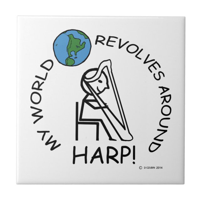 Harp - World Revolves runt Kakelplatta (Framsidan)