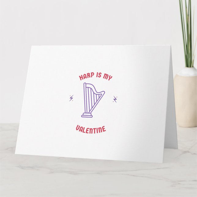 Harpa är min valentin kort (Framsida)