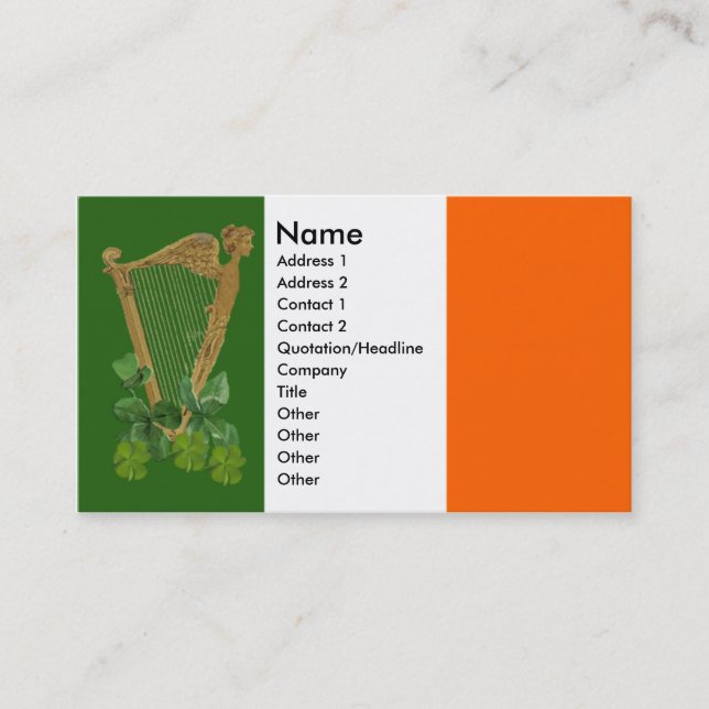 Harpa av Tara visitkortar Visitkort (Framsida)