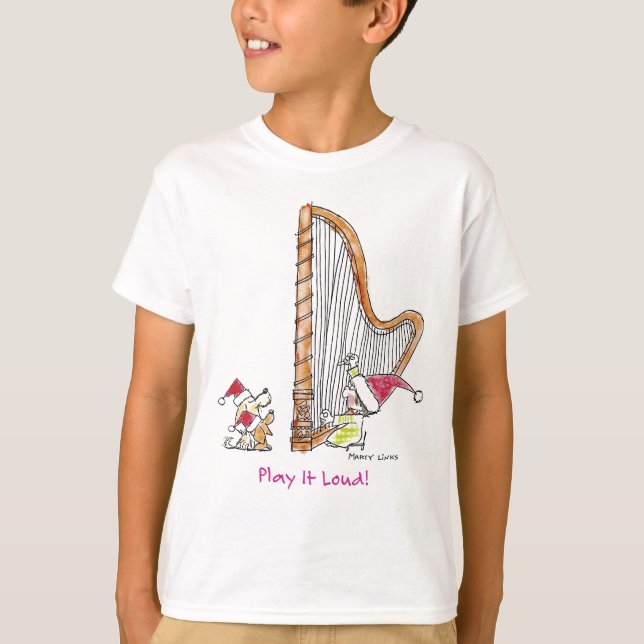 Harpa för jul CH-004 T Shirt (Framsida)