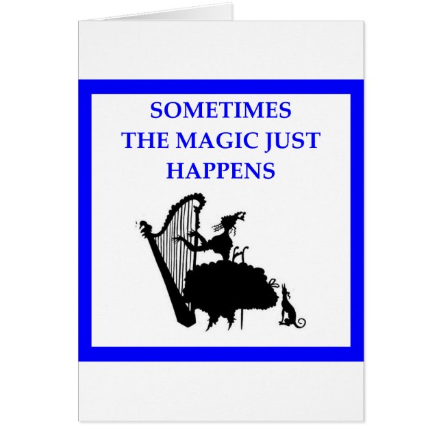 harpa hälsningskort (Framsidan)