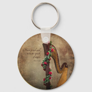 Harpa Keychain Nyckelring