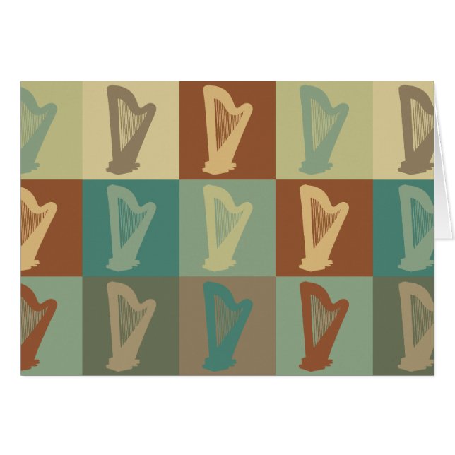 Harpapopkonst Hälsningskort (Framsidan Horizontal)