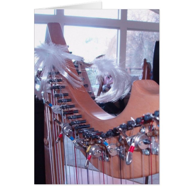 Harparoligtkort Hälsningskort (Framsidan)