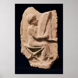 Harpaspelare, 1830-1600 BC Poster