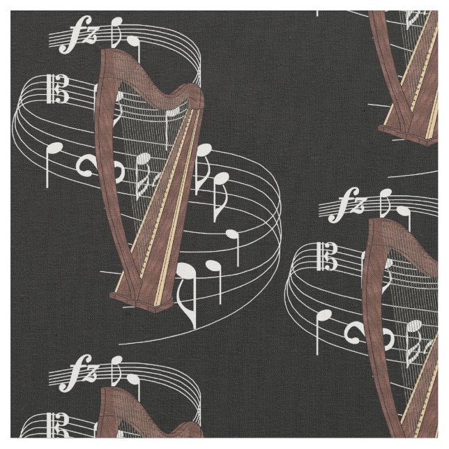 Harpatyg - mörk tyg (Närbild)