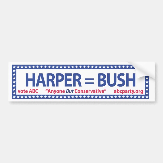 Harper- = Bush bildekal (Framsidan)