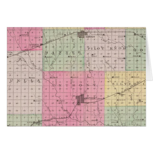Harper County, Kansas Hälsningskort (Framsidan Horizontal)