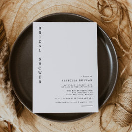 HARPER enkel modern, minimalistisk Möhippa Inbjudningar