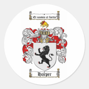 HARPER FAMILY CREST - HARPER JACKAR ARM RUNT KLISTERMÄRKE