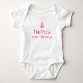 Harper Första julen baby 1:a jul Namn Outfit T Shirt