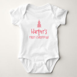 Harper Första julen Baby 1:a Xmas Namn Kläder T Shirt