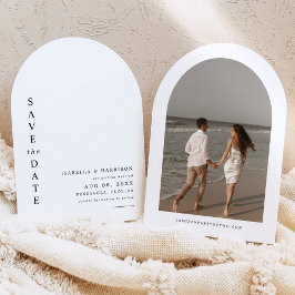 HARPER Modern, enkelt fotobåge Spara datumet Inbjudningar