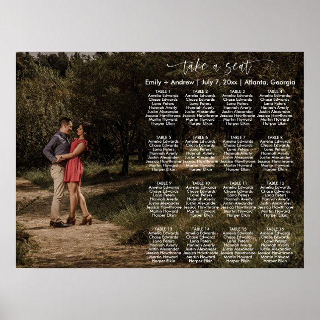 HARPER Modern fotosättningsdiagrammall Poster (Framsidan)