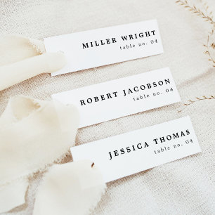 HARPER Modern Minimalist Slender Place Card Namn Inbjudningar