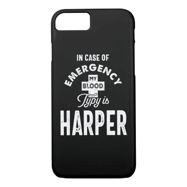 Harper Personlig Namn Birthday Gift Case-Mate iPhone Skal (Baksida)