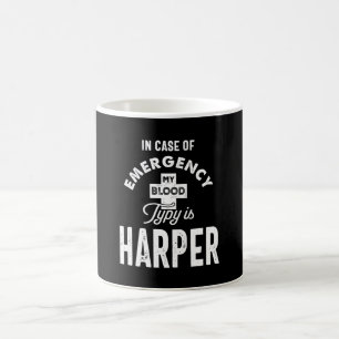 Harper Personlig Namn Birthday Gift Kaffemugg