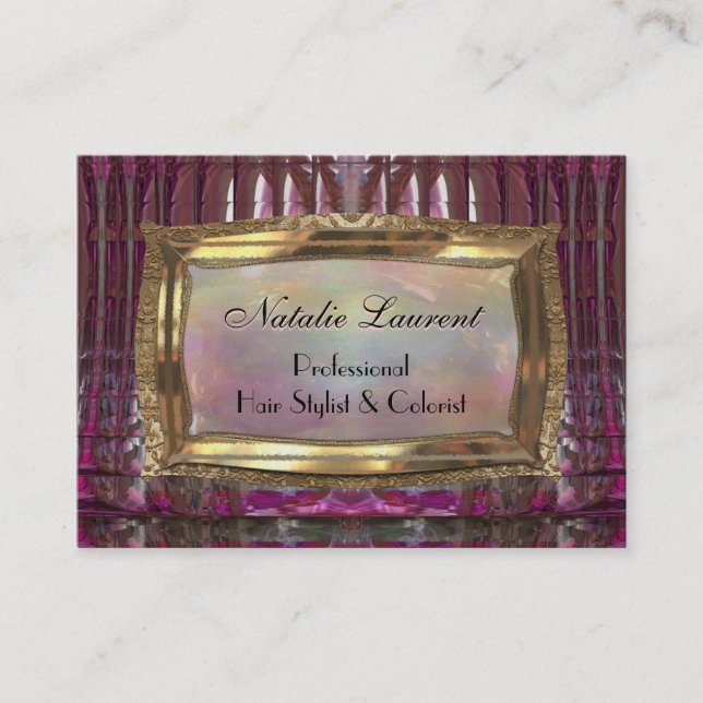 Harperglam Pearl Professionell Business Visitkort (Framsida)